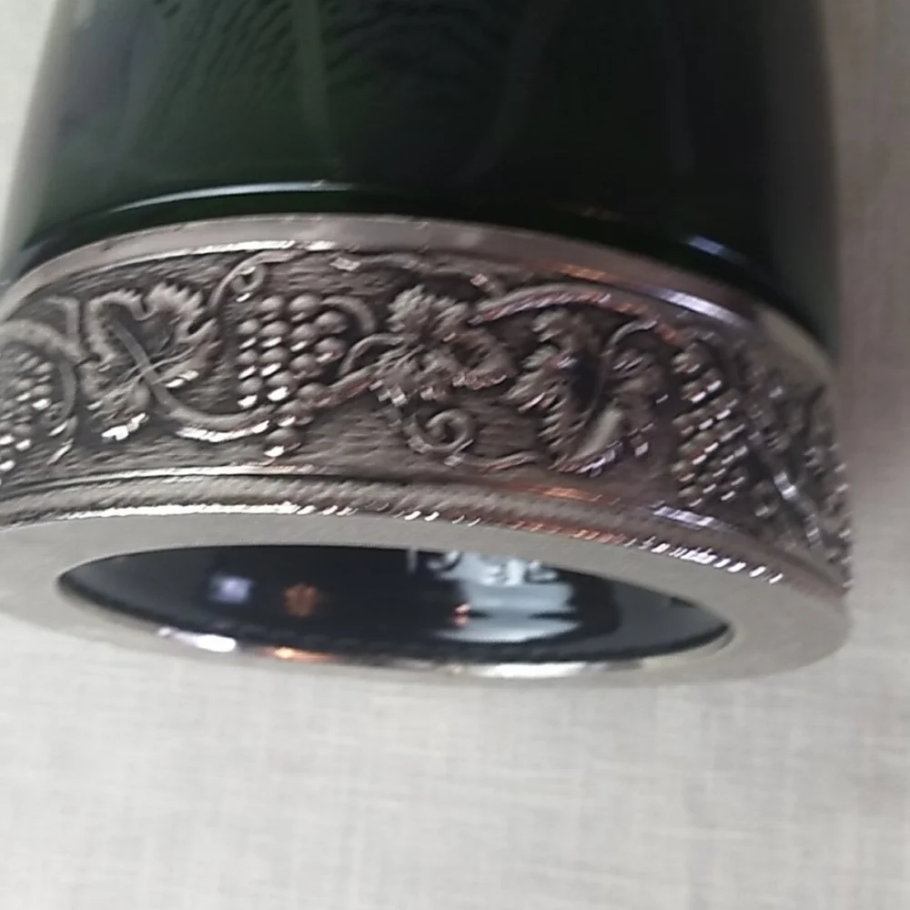Vintage Green Glass Wine Bottle
